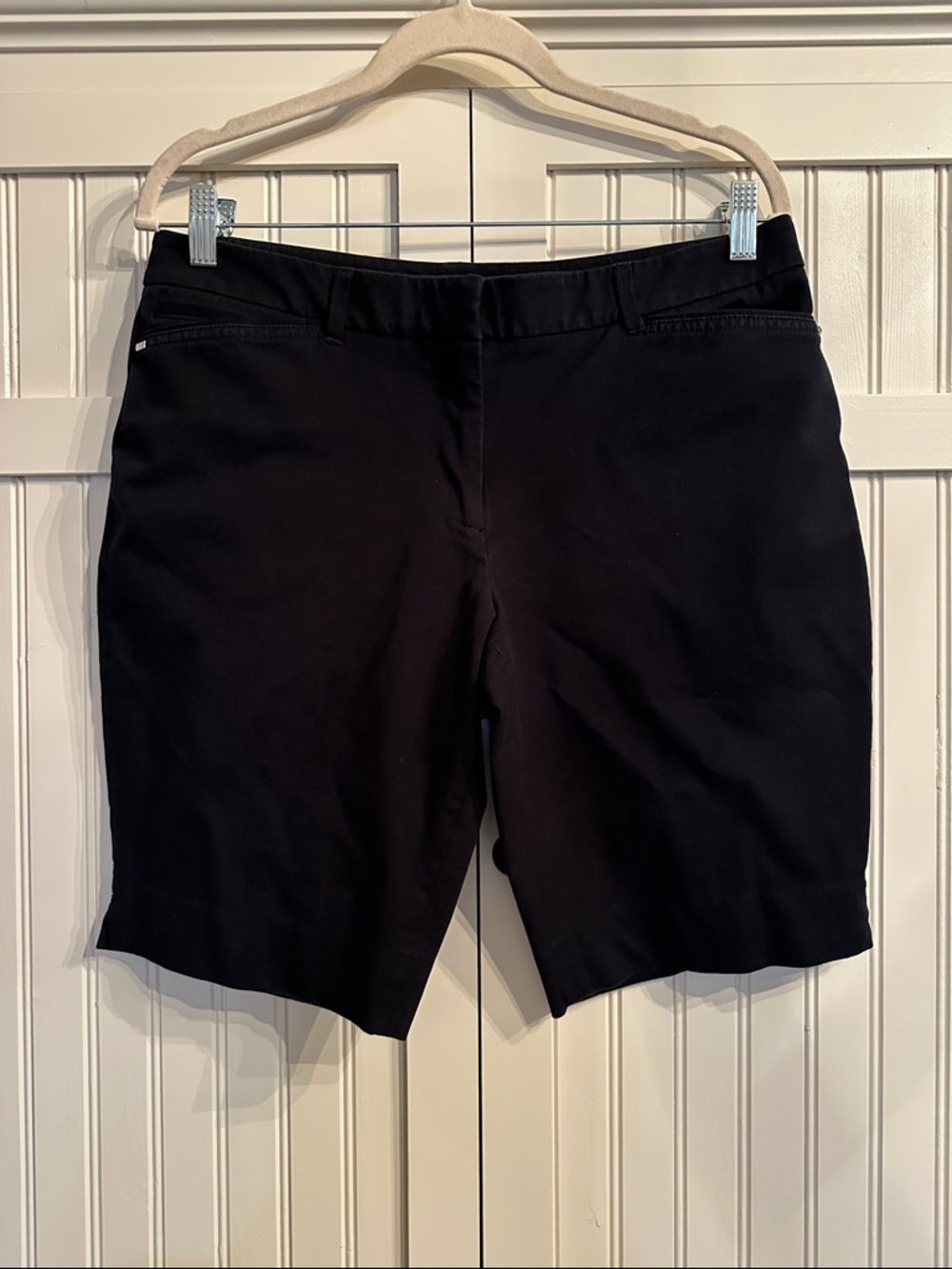 White House Black Market Black Tailored Bermuda Shorts